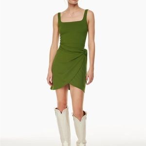 Aritzia Saturn mini dress size M in green